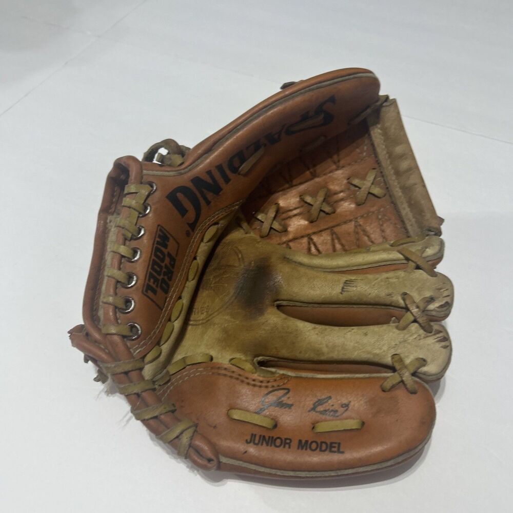 Spalding Pro Model 42-263 Vintage Leather Baseball Glove Junior Model 9 Inch